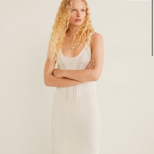Cotton and linen crochet dress NWOT